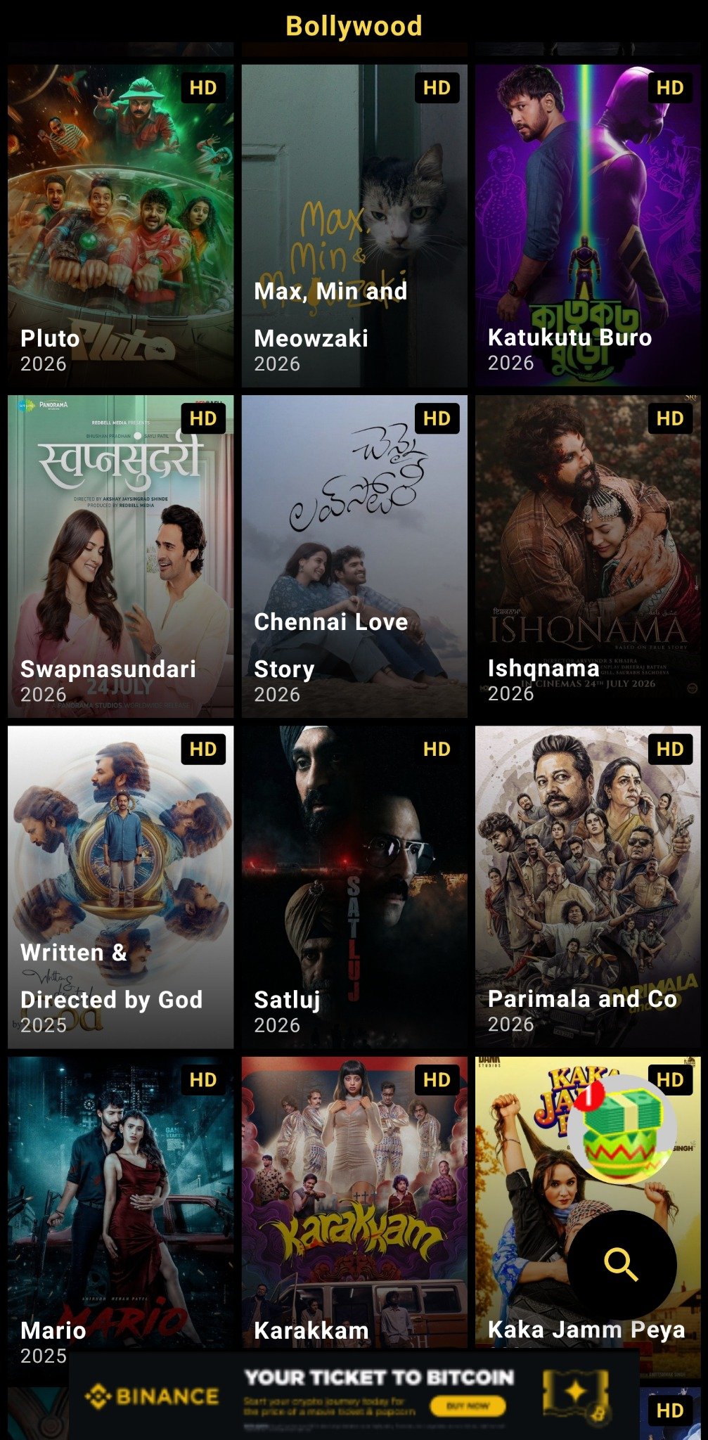 PikaShow latest Bollywood collection